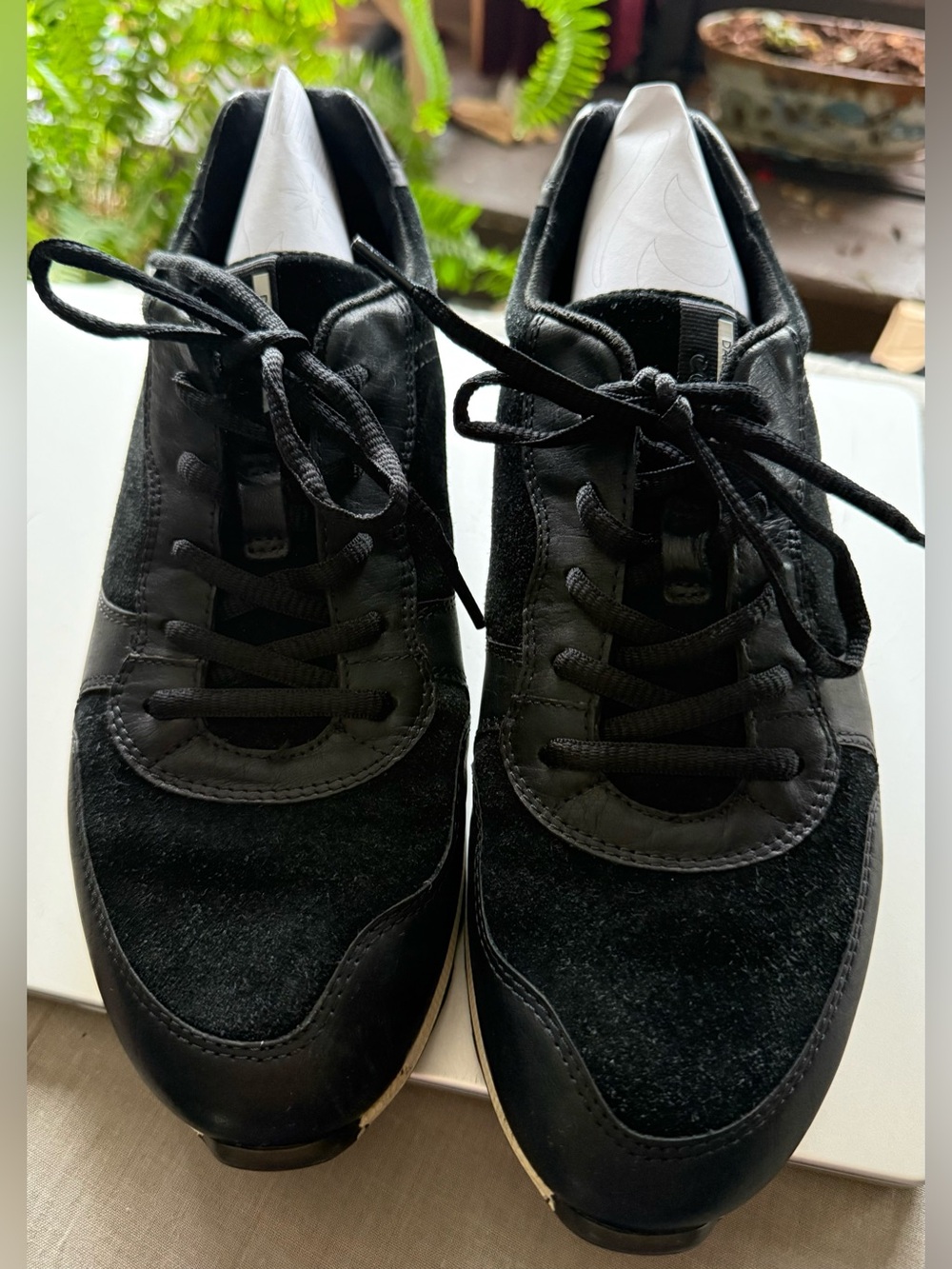 Ecco Black Leather Sneaker